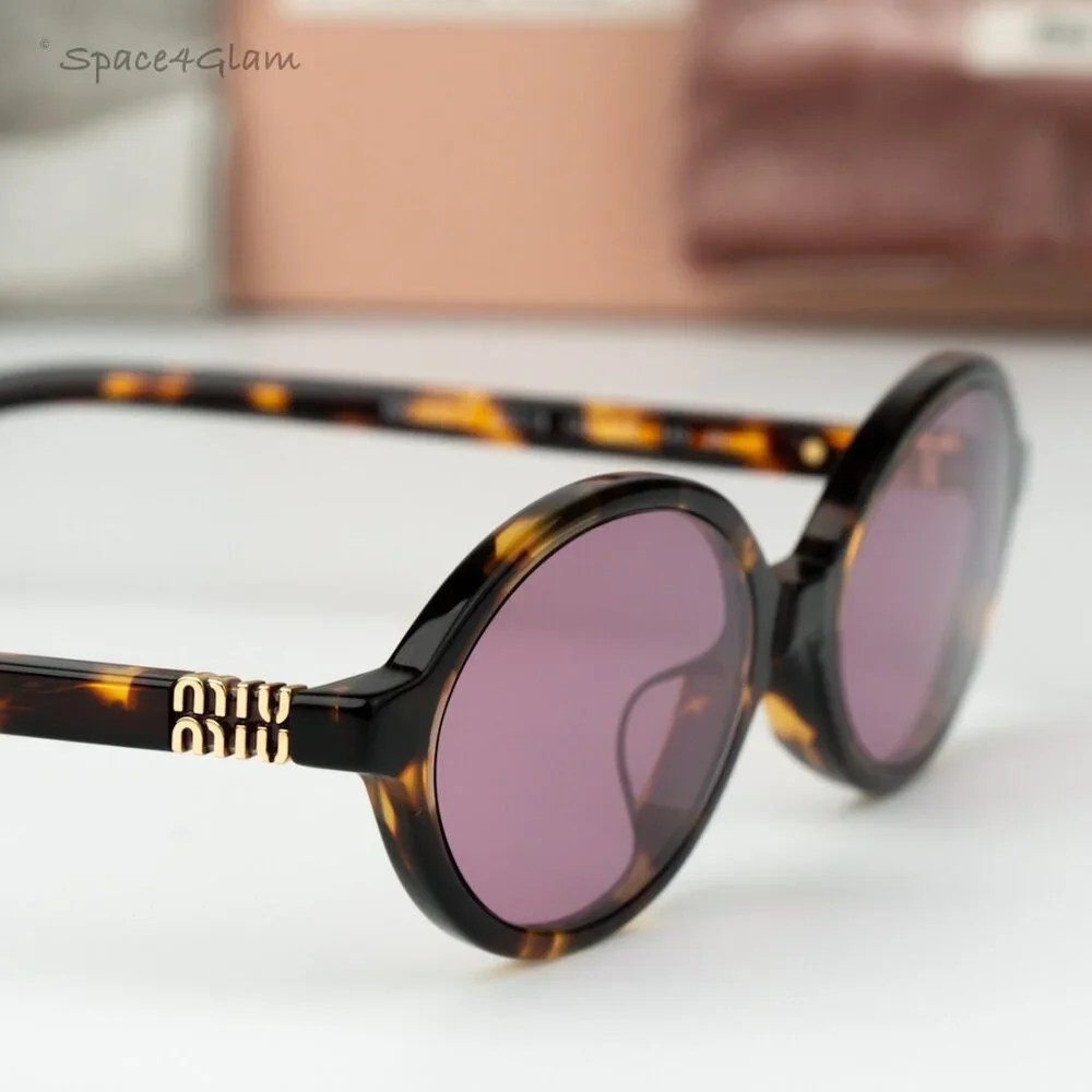 Miu Miu Men Sunglasses Havana Pink Mirror Silver MU04ZSF VAU50D REGARD NEW